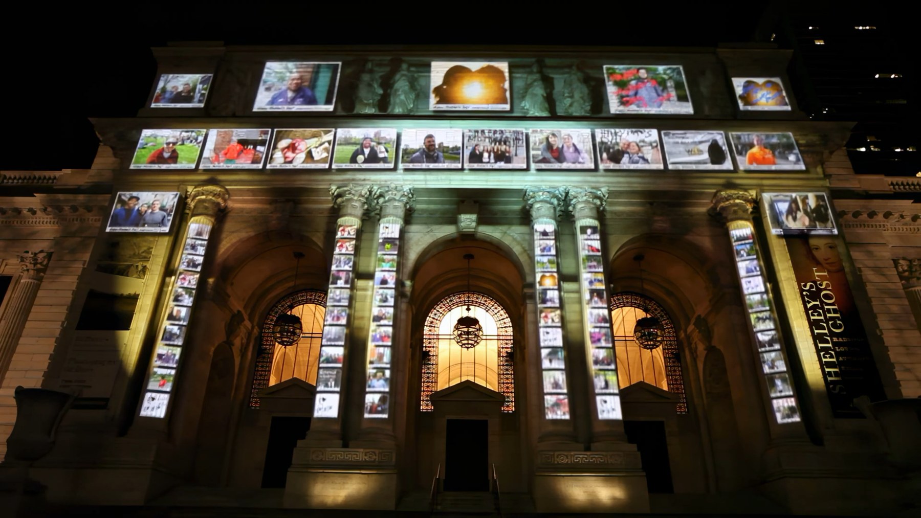 Samsung Mother’s Day façade projection